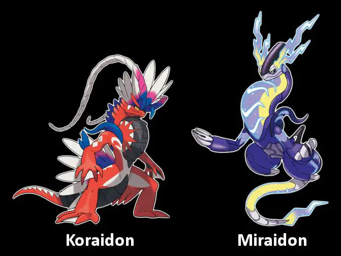 Legendary Koraidon and Miraidon