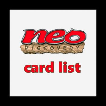 Neo Discovery Card List