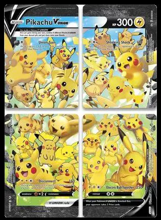 Pikachu V-union Card