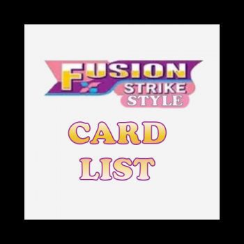 Fusion Strike Style Card List