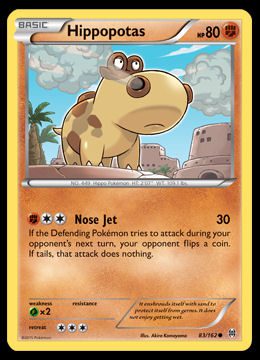 Hippopotas Pokédex 449 & Card List