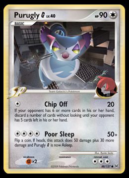 Purugly Pokédex 432 & Card List