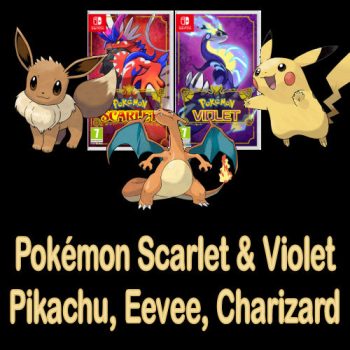 Pokémon Scarlet & Violet - Pikachu, Eevee & Charizard