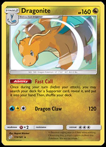 Dragonite Pokédex 0149 & Card List